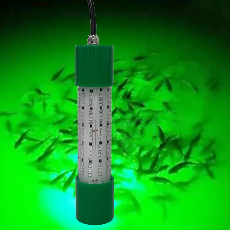 High quality green color IP68 LED fishing light DC12V Underwater luring fishing Light Night Light