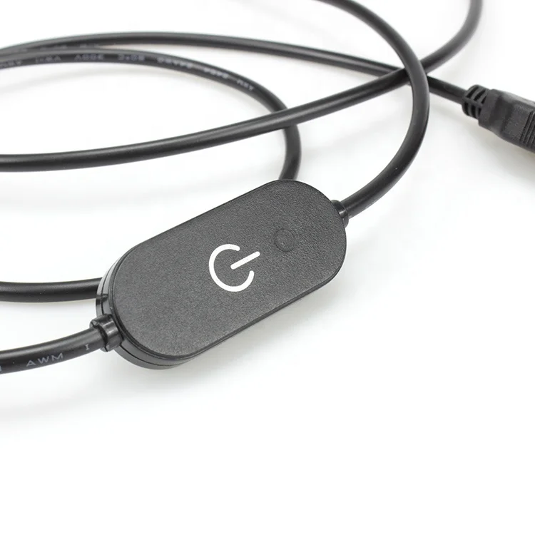 2A Dimming Switch Wire USB Touch Dimmer Cable for LED Light Dimmer Power Cord ON/OFF Switch