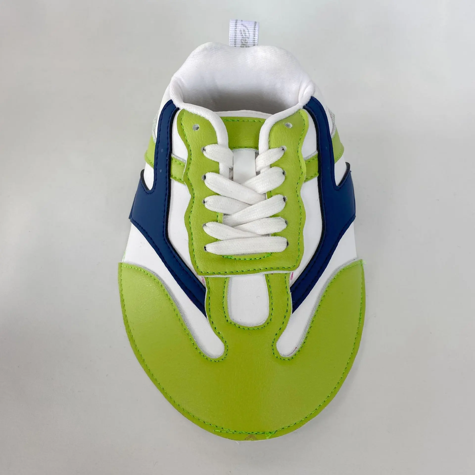 hot selling pu gray green breathable weaving machinary shoes shoe upper