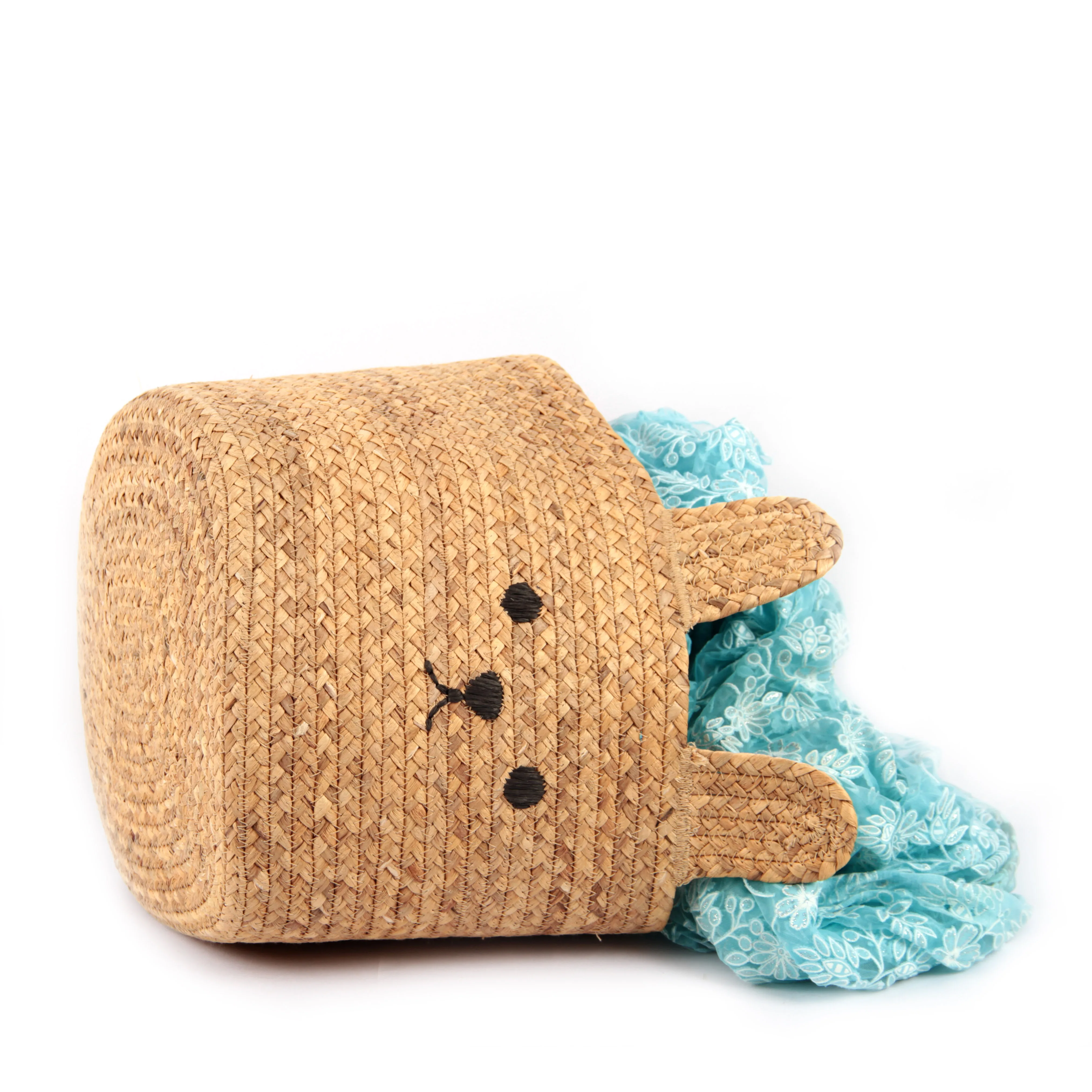 customization basket water hyacinth basket straw Handmade durable Toys  Storage Baskets lundry flower girl