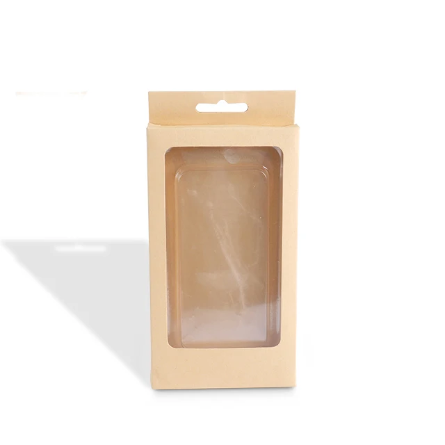 Sencai Cheap Custom Printed Rolling Tray Case Kraft Paper Display Hanger Box With Pvc Window