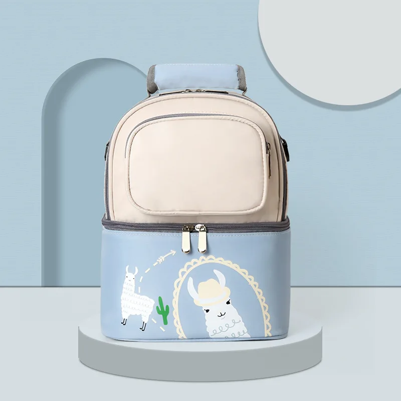 Hot Selling New Back Milk Bag Baby Diaper Bag Backpack Breast Milk Fresh-keeping Refrigerated Ice Pack Multifunctional