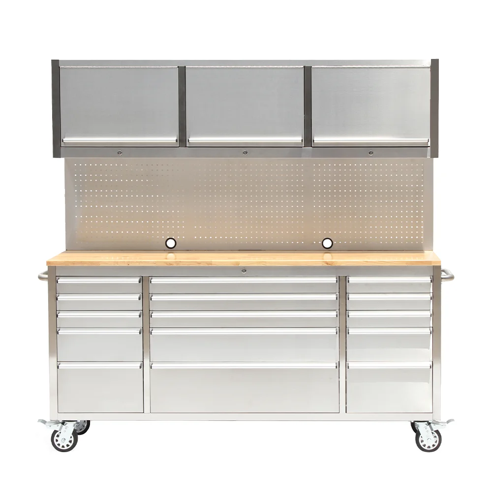72 inch professional workshop tools cart multifunctional mechanical tool cart stainless steel utility rolling chest