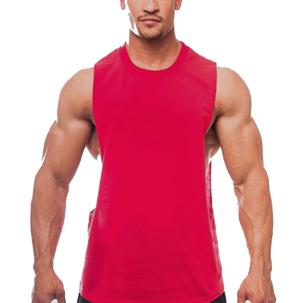 
Modern Design Men Premier Quality Pakistan Made Fitness Sleeveless Men Stringer Tank Tops 