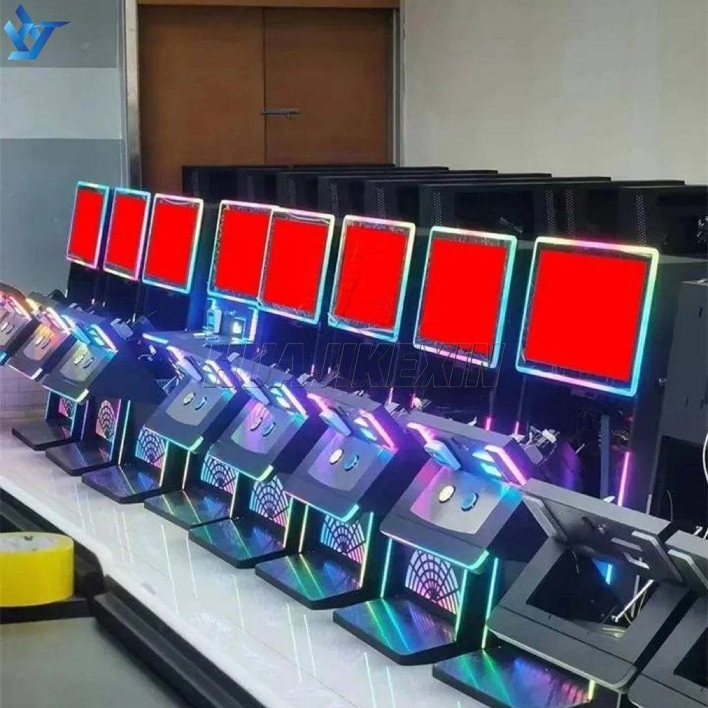 HJKX 27 Inch Capacitive Touch Screen Monitor POG Game Cabinet LOL Game Machine Metal Cabinet