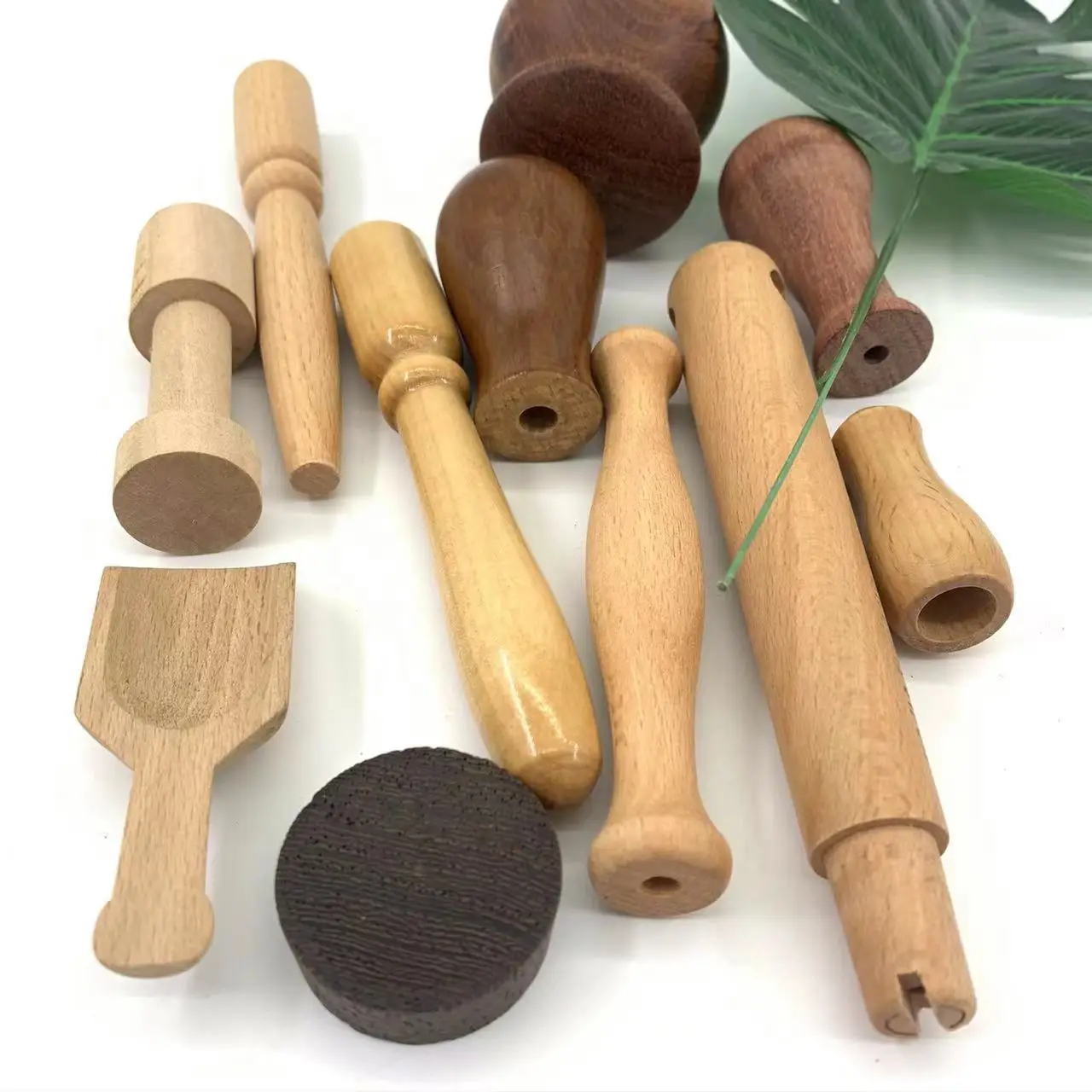 2023 new design luxury wooden furniture knobs handle wooden dome knob round wooden drawer knob