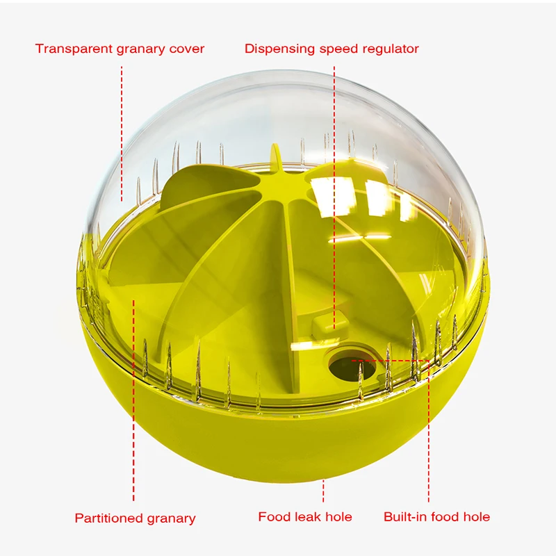 Amazon Hot Sell Treat Ball Dog Toy For Pet Increases Iq Interactive Food Dispensing Ball