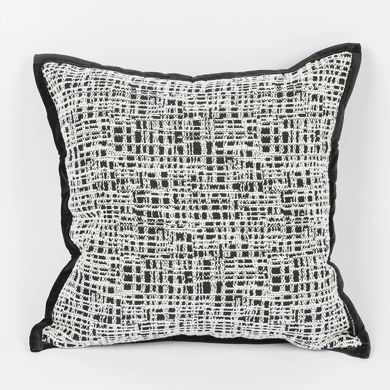 Decorative Pillowcase Square Luxury Pillow Covers 45*45 Jacquard Cushion Cover Manufacture Jacquard Pillow Cover For Home Decor