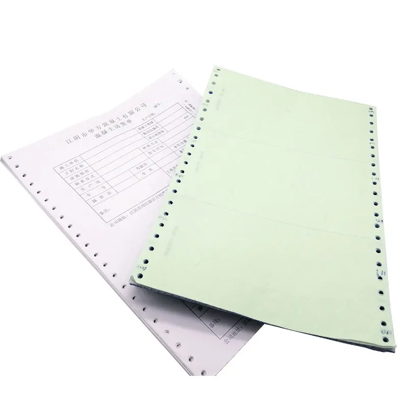 Custom Printing receipt Continuous Carbonless Computer Copy paper invoice book