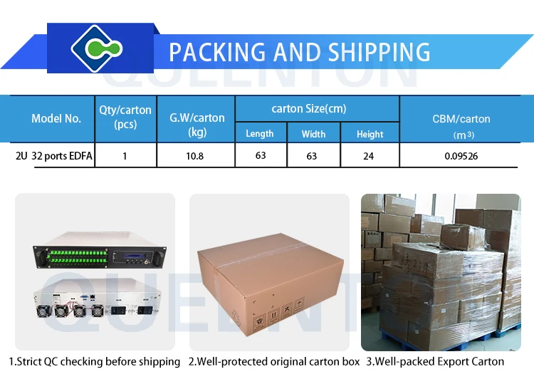 Factory Price Optfocus Triple Play Factory Low Price GPON OLT Network PON WDM 1550 CATV 4 8 16 32 Output Port Mini EDFA