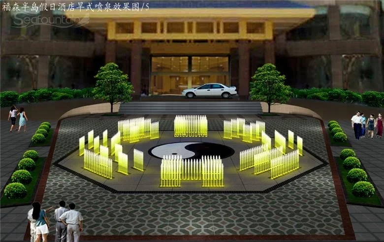 Onsite installation program control combination type LED light decorative  fountains