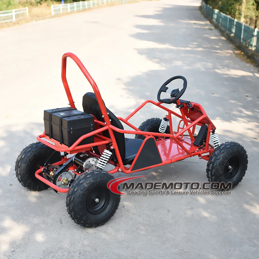 1000W Chain Drive Engine Karting Break Pad Electric Karts Buggy Go Kart