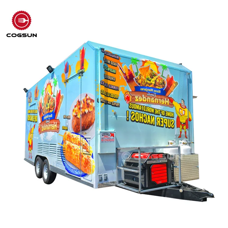 Mobile Food Cart Food Beverage Vending Cart Commercial Wholesale Price Fast Food Cart 2021 Best Selling Outdoor Customized 2/4/6