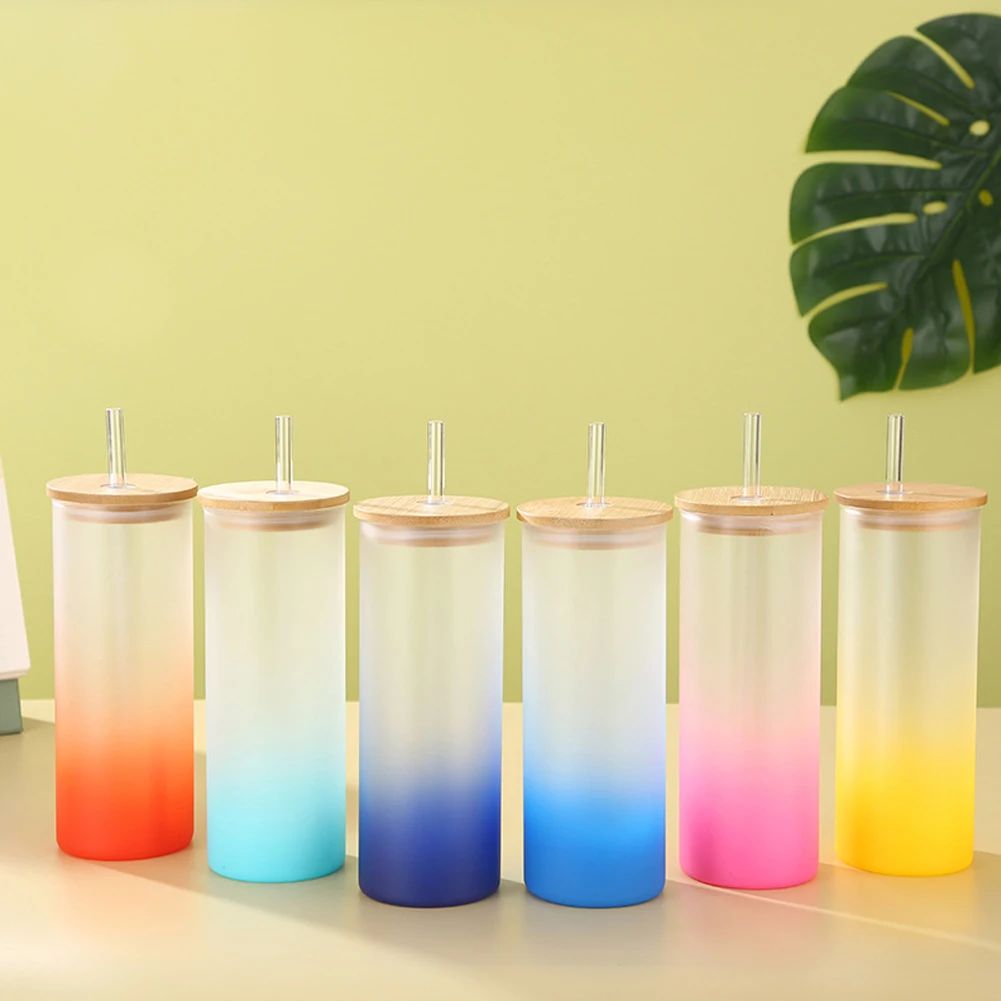 Frosted Clear Can Shaped Beer Glass Elegant Shaped Drinking Glasses Can Shaped Beer Glass 12oz 16oz Diy Blank Sublimation