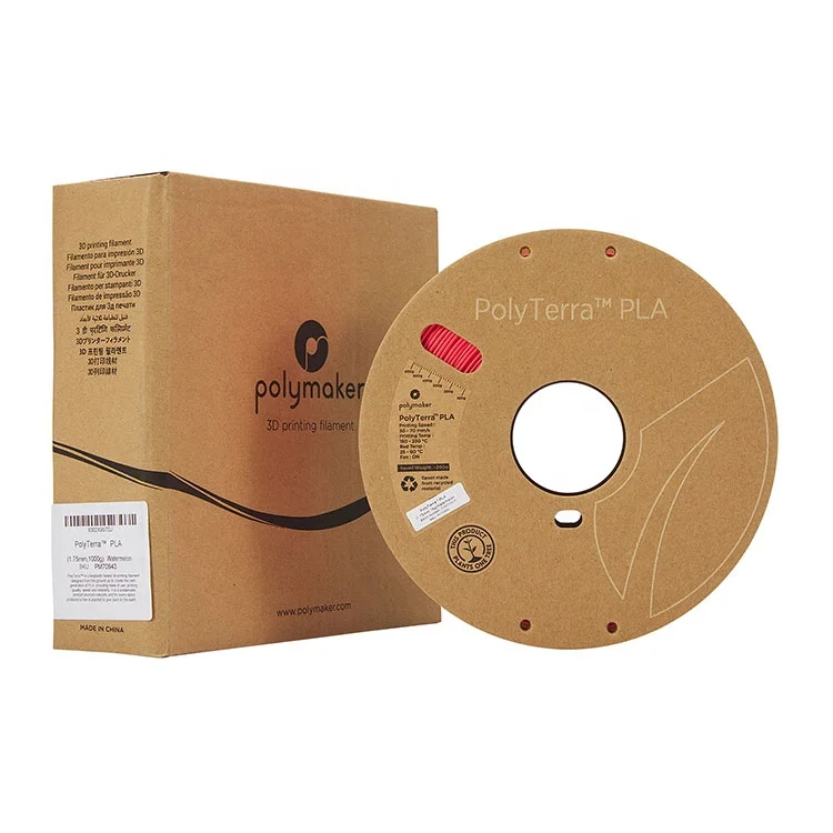 China Supplier Support Removal Polymaker PolyTerra PLA Cardboard Spool 1.75mm / 2.85mm  1 KG 3D Printer Pla Filament