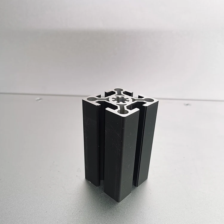 black anodize T slot 2020 3030 4040 5050 8080 extruded aluminum alloy frame profile aluminum extrusion industrial alu profile