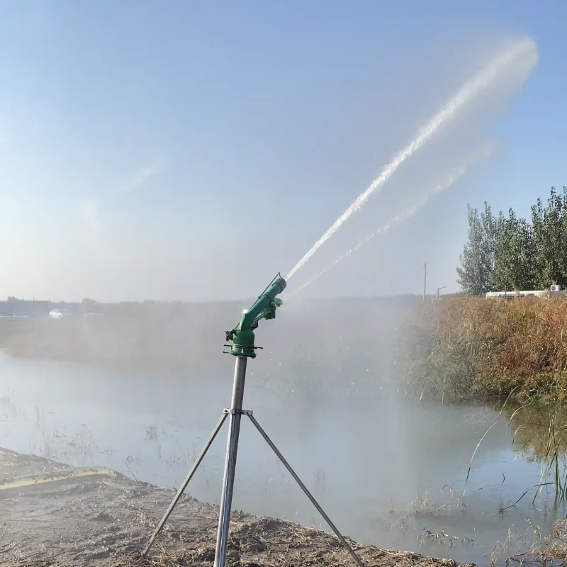High Pressure Water Irrigation System For Wheat In Farmland, Metal Sprinkler Rain Gun At Special Price