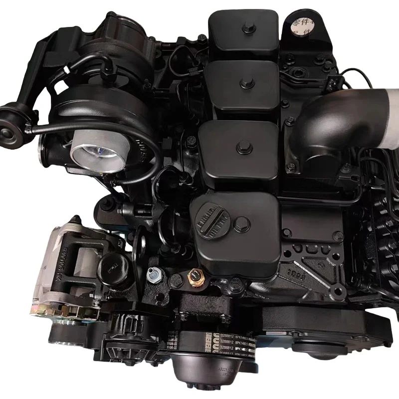 Excavator 4BT Diesel Engine Assembly For Cummins 4 Cylinder 4BT Motor