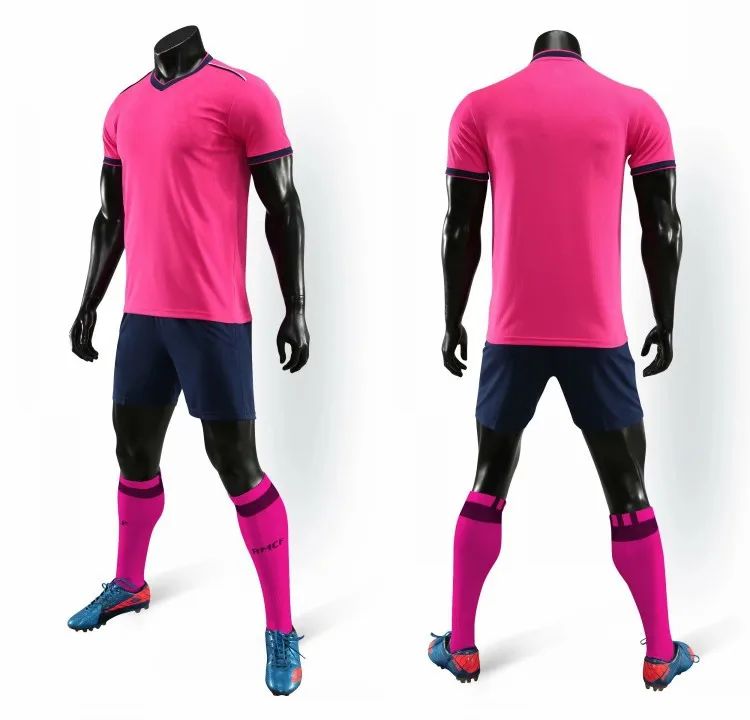 
Kids Adults Training Gym Football Soccer Jersey Mens Soccer Wear Uniform Black Orange White Red Yellow Color For Club Team 