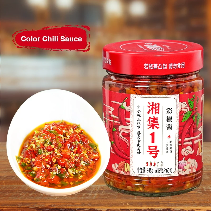 Xiangji No.1 Color Chili Sauce Countryside Flavor Made By Manual Mellow Aroma Mixed With Rice Fresh Pepper Paste