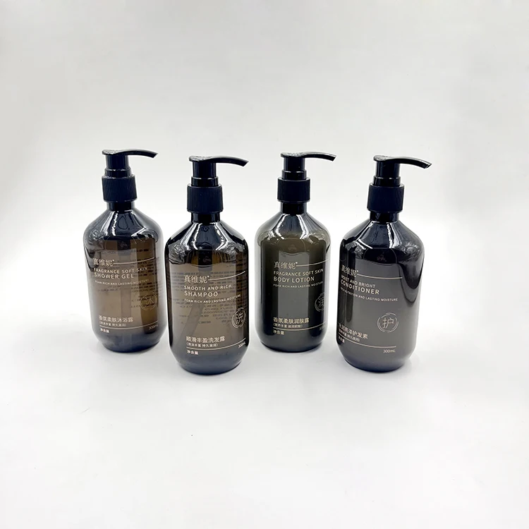 Wholesale private label portable disposable biodegradable hotel bottles shampoo set