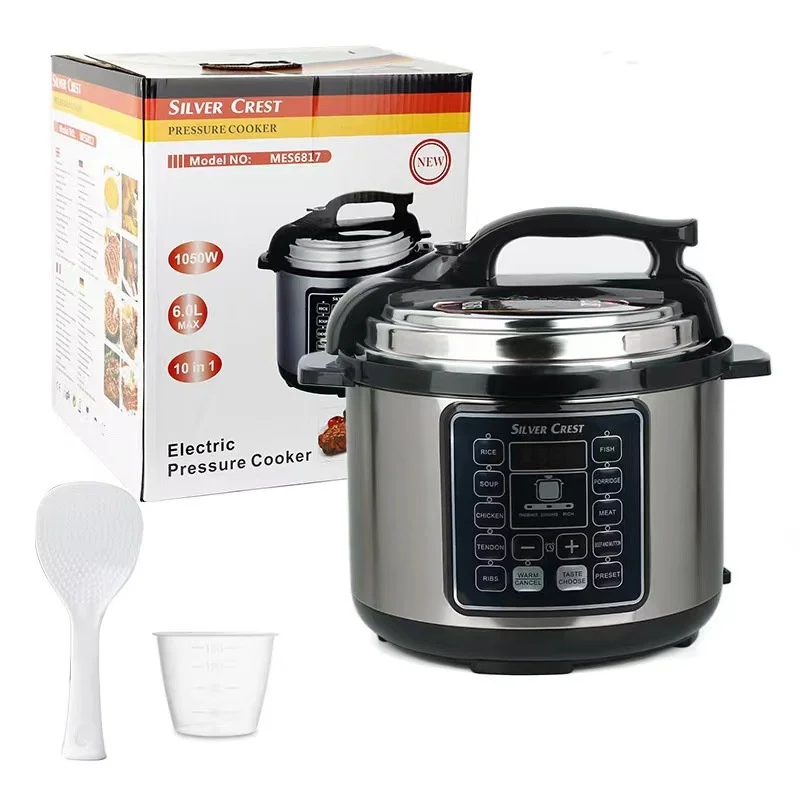 Factory direct sales 6L 110v 220v explosion-proof pressure cooker Large capacity non-stick cooker rice cooker