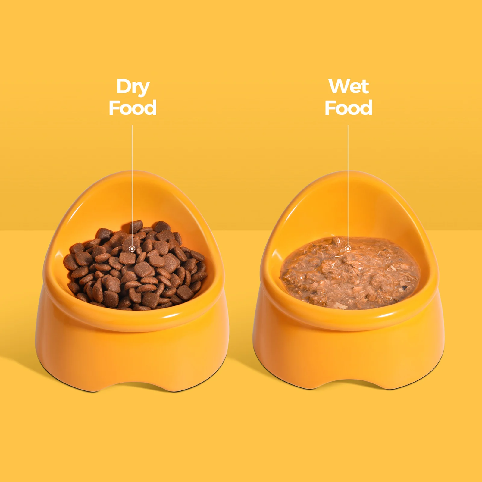 Wholesale Custom Colorful Fashion Ceramic Fish mouth Shaped Pet Bowl for Dogs and Cats Food Feeder Bowl