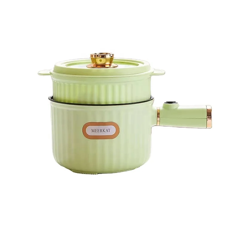 Multi functional household dormitory portable small electric pot steaming and cooking integrated pot
