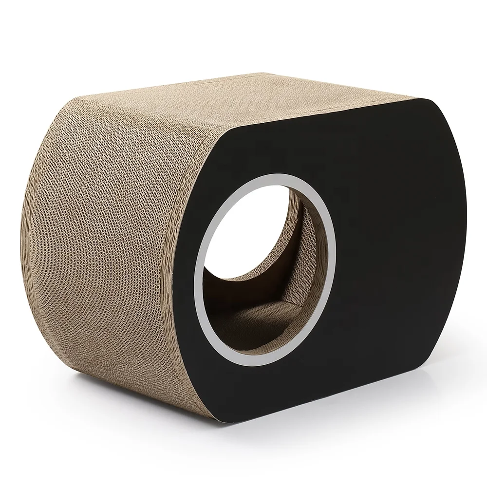 High quality cat toys pet cat house cave corrugated cat scratcher house