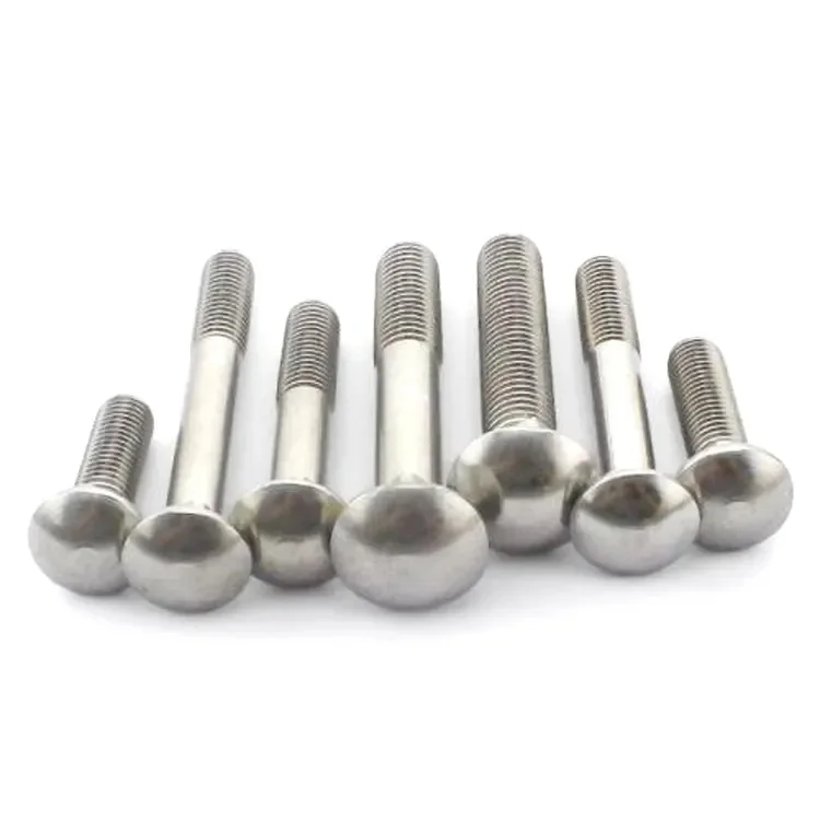 DIN 603 Round Head Square Neck High Strength Carbon Steel Carriage Bolt and Nut Half Thread