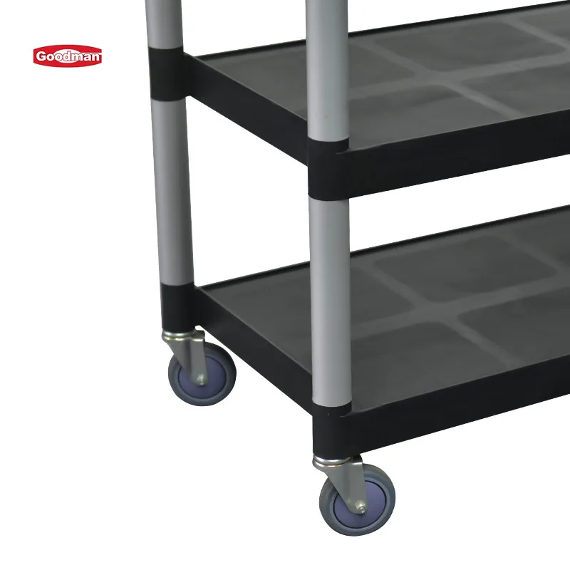 Wholesale 2 Layer Utility Industrial Service Trolley Cart With Storage Tote Box