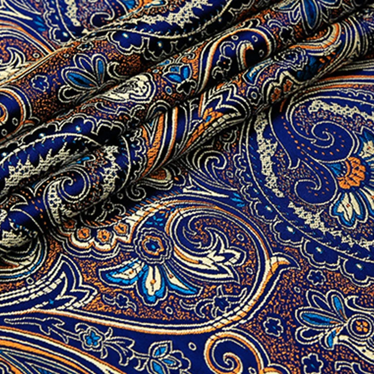 Wholesale high density nylon printed fabric satin brocade jacquard fabric luxury free sample jacquard brocade fabric for dress