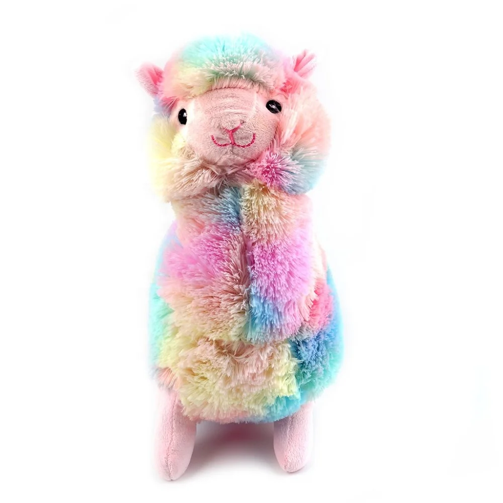 Cute Rainbow Sheep Plush Toy Animals Alpaca Dolls Stuffed Sheep Doll Soft Toy Kids Animals Plush Toy
