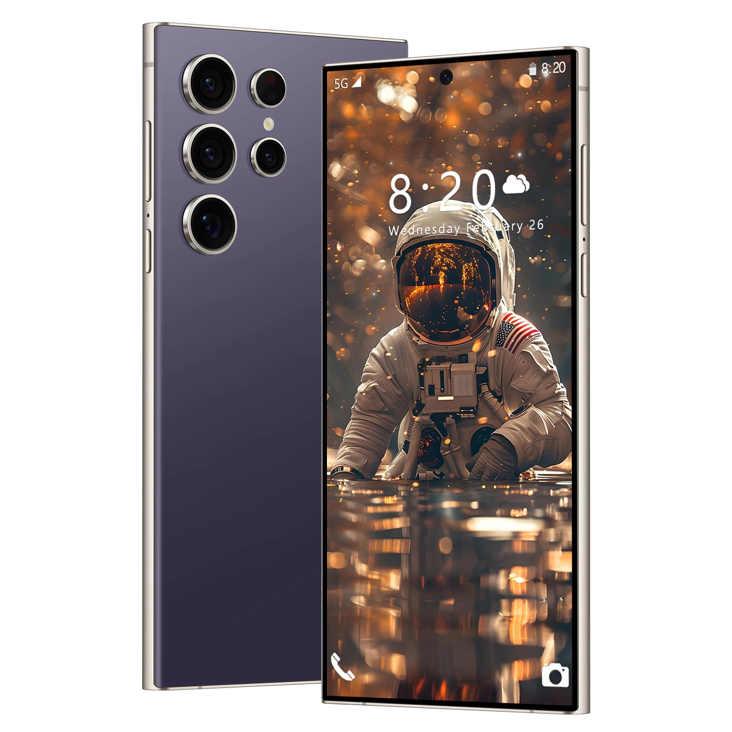 2025 Original S24 Ultra Cellphone Smartphone 7.3 Inch Unlocked Dual Card Lte Android Mobile Phone Purple/Black/White/Green