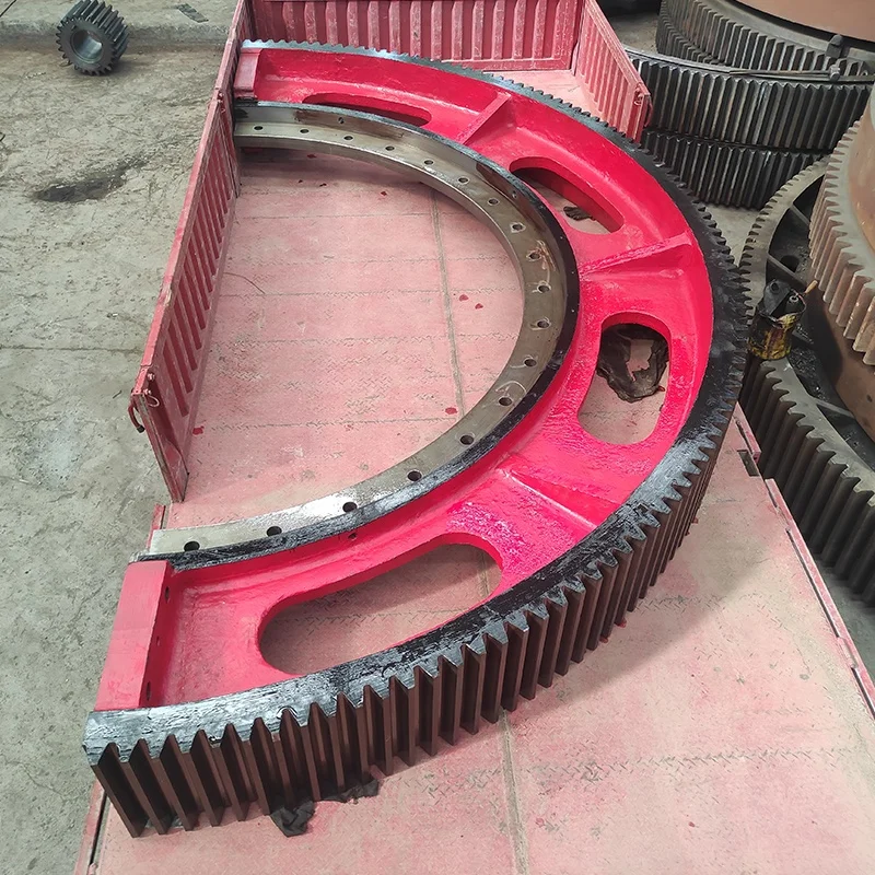 XinxiangYiming OEM custom casting ball mill rotary kiln large diameter gear cement grinding ring gear
