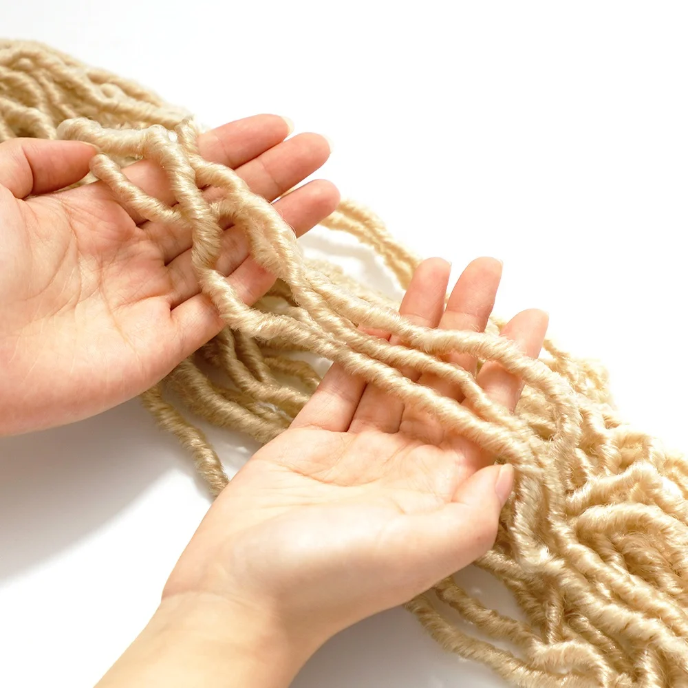 Faux Locs Crochet Hair 24 36 inch Faux Locks Crochet Braid Curly Hair New Soft Locs Meche De Cheveux Pour Crochet Braid