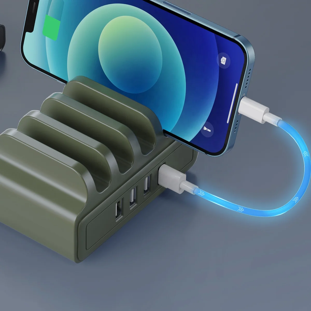 ORICO Super 4in1 Public Commercial Cell Phone Tabletop Multi Port USB Charging Station For Tablet PC DUK-4P