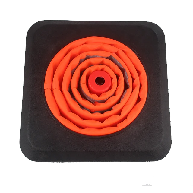 led PVC plastic yellow slovakian construction pylons inflatable folding recycled traffic cones light hat signal parking cones