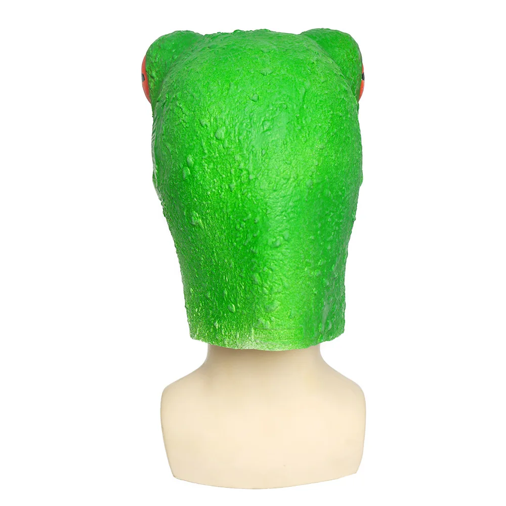 Party Frog Mask Latex Halloween Animal Full Head Latex Adult Kids Mask