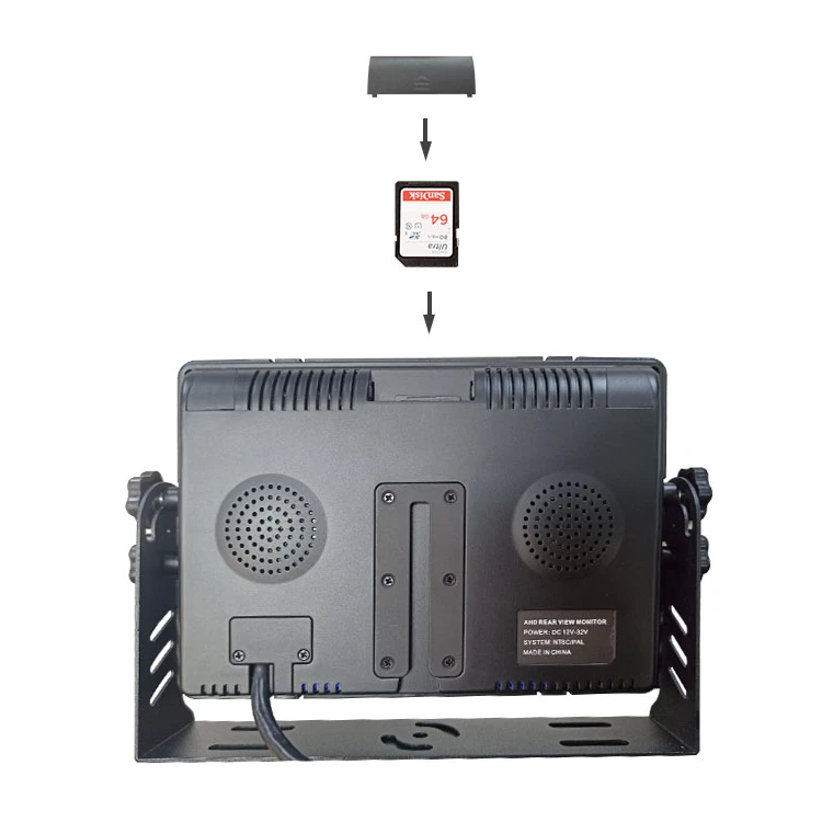 Cheap Full HD 7 inch Headrest 16:9 AHD Quad Car Screen LCD Monitor