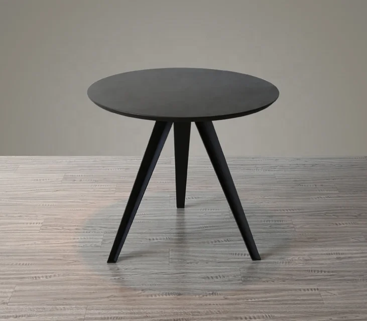 Wholesale Fashion Modern Design MDF top Metal Legs Round Dining Table