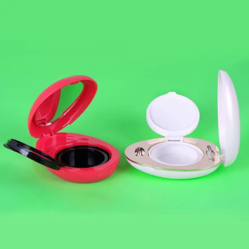 15g Custom luxury Oval BB Cream Packaging  container air cushion Case with mirror bb cushion packaging