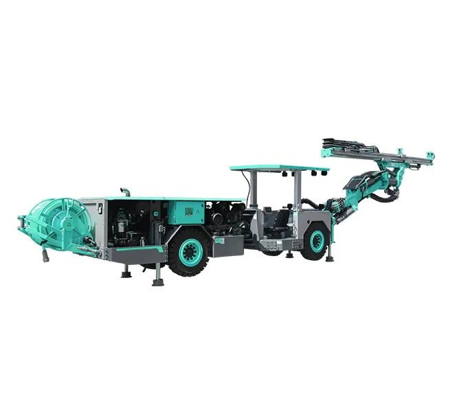 Small 15 m*m Work Area Single Arm Horizontal Hydraulic Underground Drilling Machine