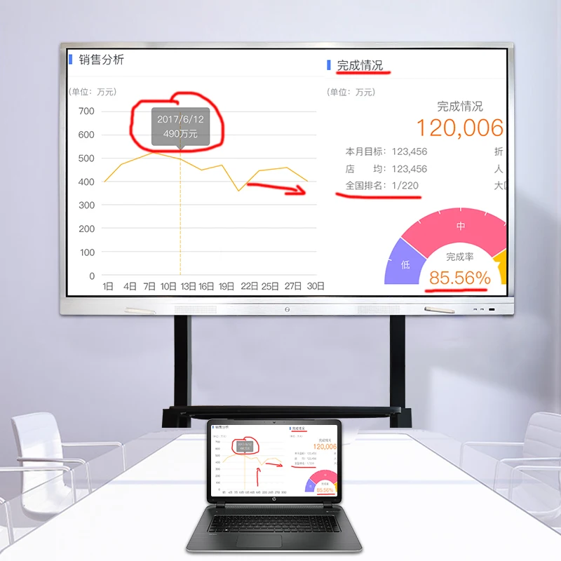 86inch interaction devices computer whiteboard infrared touch LCD smart writing board for meeting conference