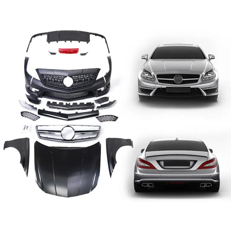 2012-16y CLS W218 old upgrade to new CLS63 car body kit front bumpers auto body parts system for mercedes benz CLS class