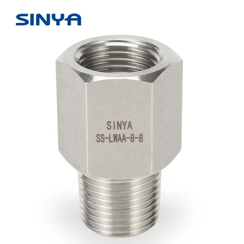 3/4 in. Female Pipe Fitting Swagelok Type Stainless Steel Quick Connect Coupling 1/2 in. Threaded  NPT 316ss Hex Coupling