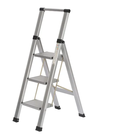 Wholesale  Aluminum double side Folding Ladder  En131  Household  Ladder