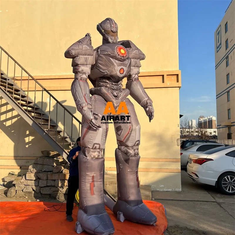 Outside Activity Decorating Inflatable Cartoon Robot Props,customized Inflatable Robot Character Models