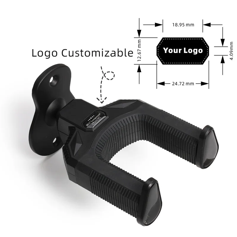 Automatic Lock Electric Bass Guitar Rack Hook Wall Mount Guitar Hanger For Ukulele and Classical Guitars