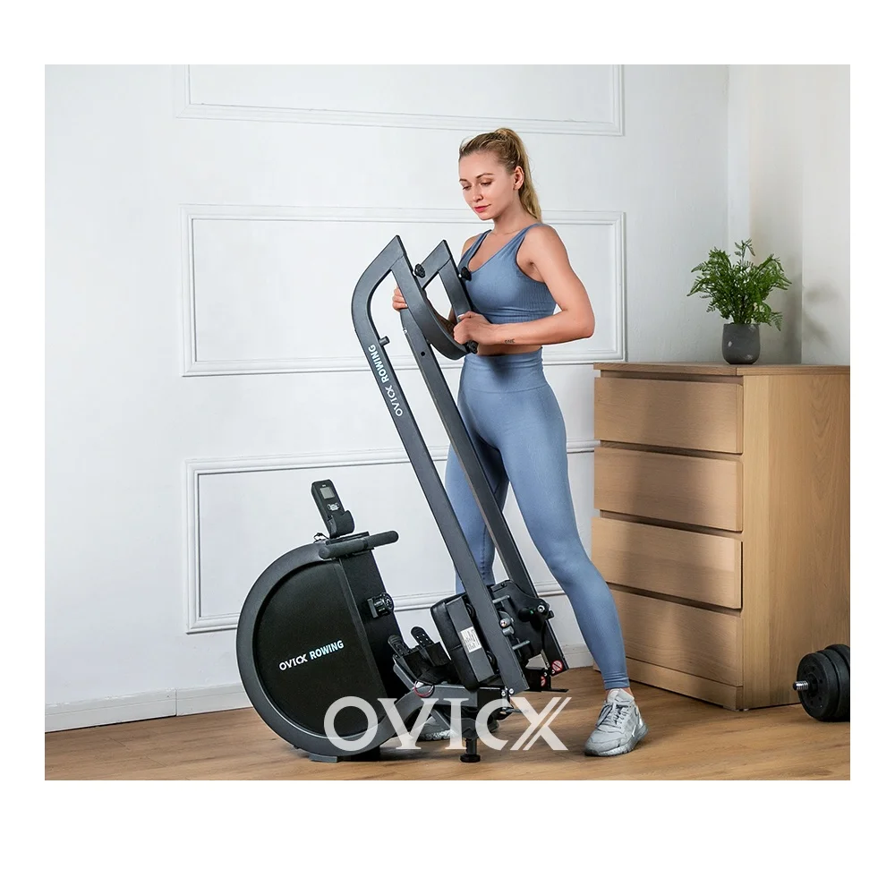 
OVICX New Design magnetic resistance back rowing machines folding low price rower cardio 